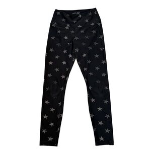 Black Star Patterned Leggings by Reflex